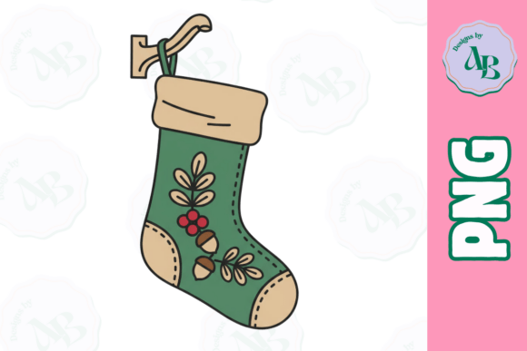 Download Woodlands Cottagecore Christmas Stocking - Premium Resources