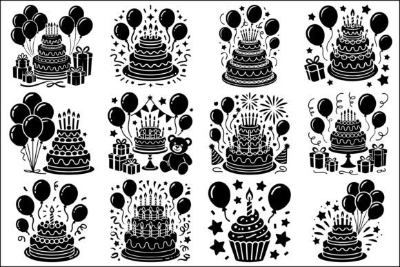 Download Birthday Cake SVG Bundle Set - Birthday cake svg Collection