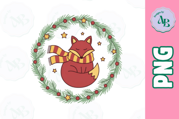 Download Cottagecore Woodlands Christmas Fox PNG - Premium Bundle