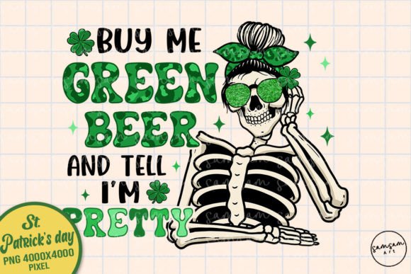 Download Buy Me Green Beer &amp; Tell I'm Pretty PNG - Green Collection